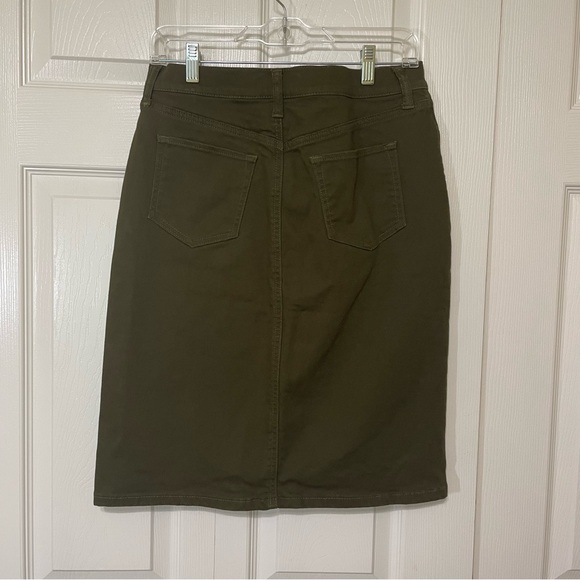 Banana Republic Olive Pencil Skirt - Picture 1 of 9